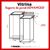 SOPORTE DE PARED ADVANCED DÚO Transparente (Sin contenido)