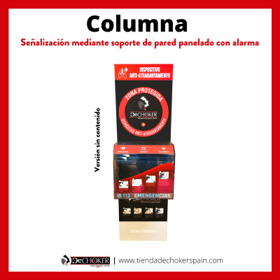 COLUMNA SEÑALIZACIÓN PANELADA con ALARMA  (Sin contenido)