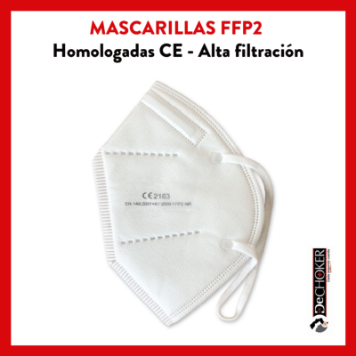 A1 Pack 500 uds. Mascarillas protección FFP2 ·  Seguridad Control de riesgo biológico COVID19