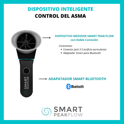 Smart Asthma - S1 - PACK - Smart Peak Flow + Adaptador Bluetooth