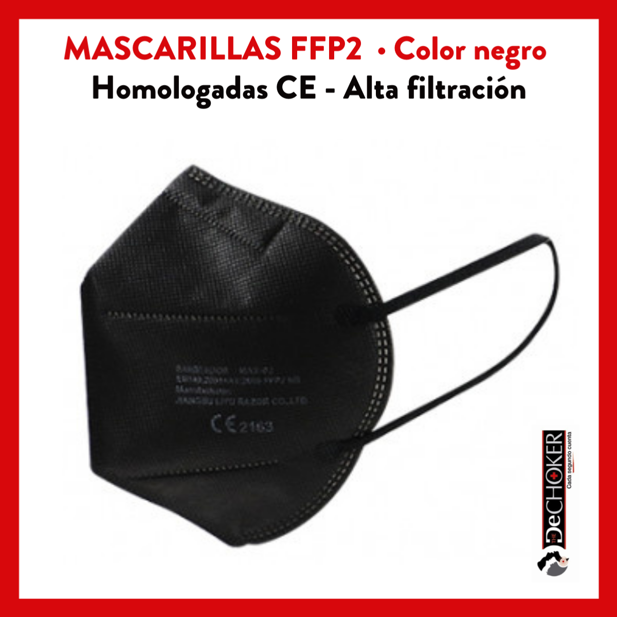 Mascarillas negras ffp2 homologadas