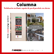 COLUMNA SEÑALIZACIÓN PANELADA con ALARMA  (Sin contenido)