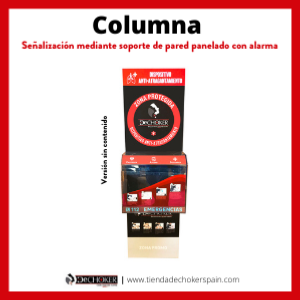 COLUMNA SEÑALIZACIÓN PANELADA con ALARMA  (Sin contenido)